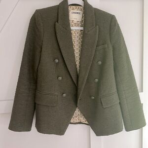 Lagence olive green Boucle blazer
